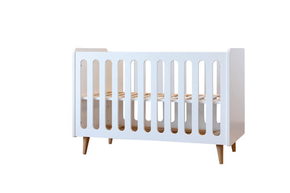 Pericles 2-delige babykamer (bed L 140 x B 70 cm + commode) Boho White