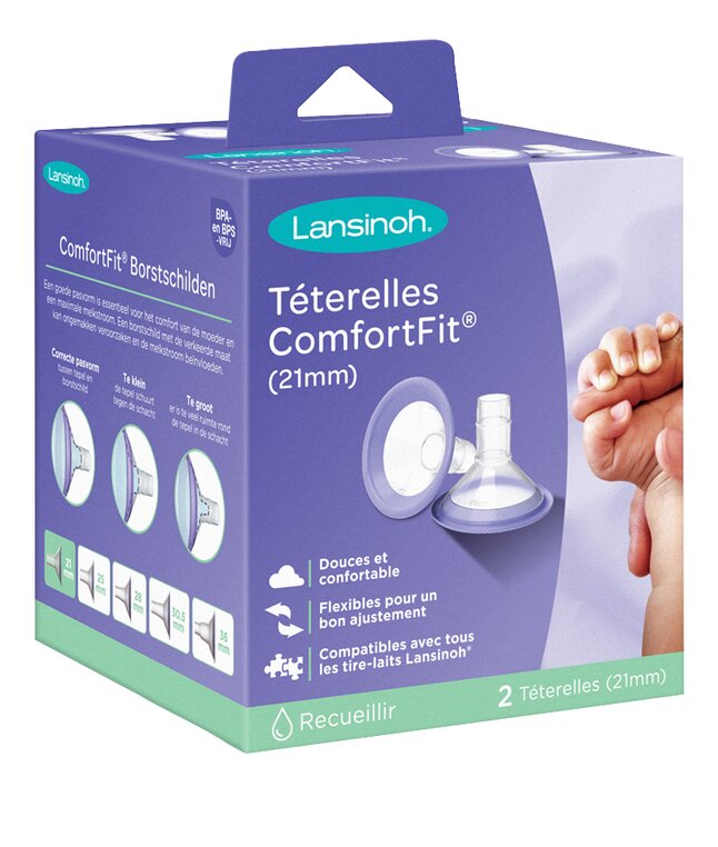 Lansinoh Téterelle Comfort Fit 21 mm - 2 pièces