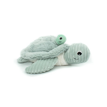 Les Déglingos Knuffel Sauvenou The Turtle Mum & Baby Mint Ptipotos