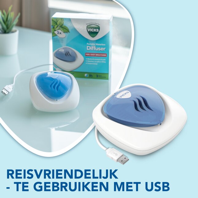 Vicks Diffuseur de parfum Mentol