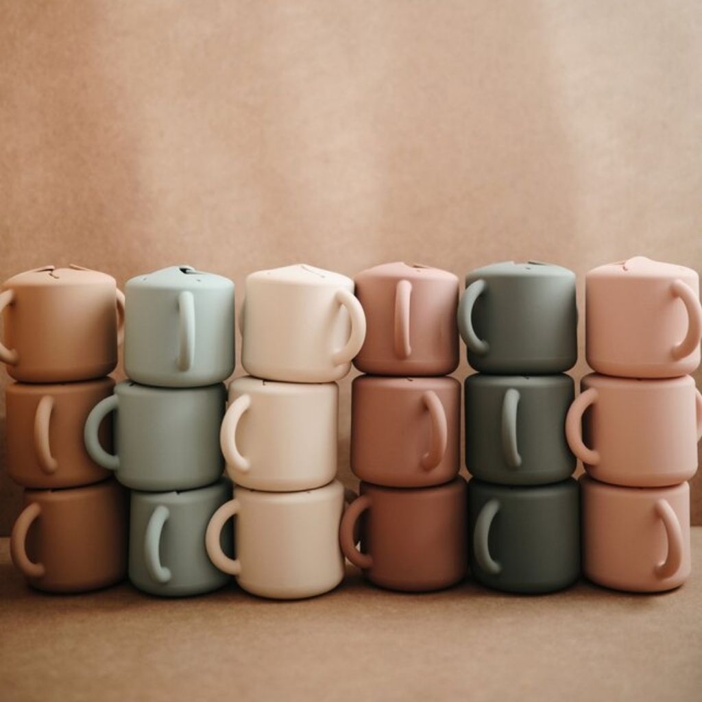 Mushie Tasse à collation Cambridge Blue