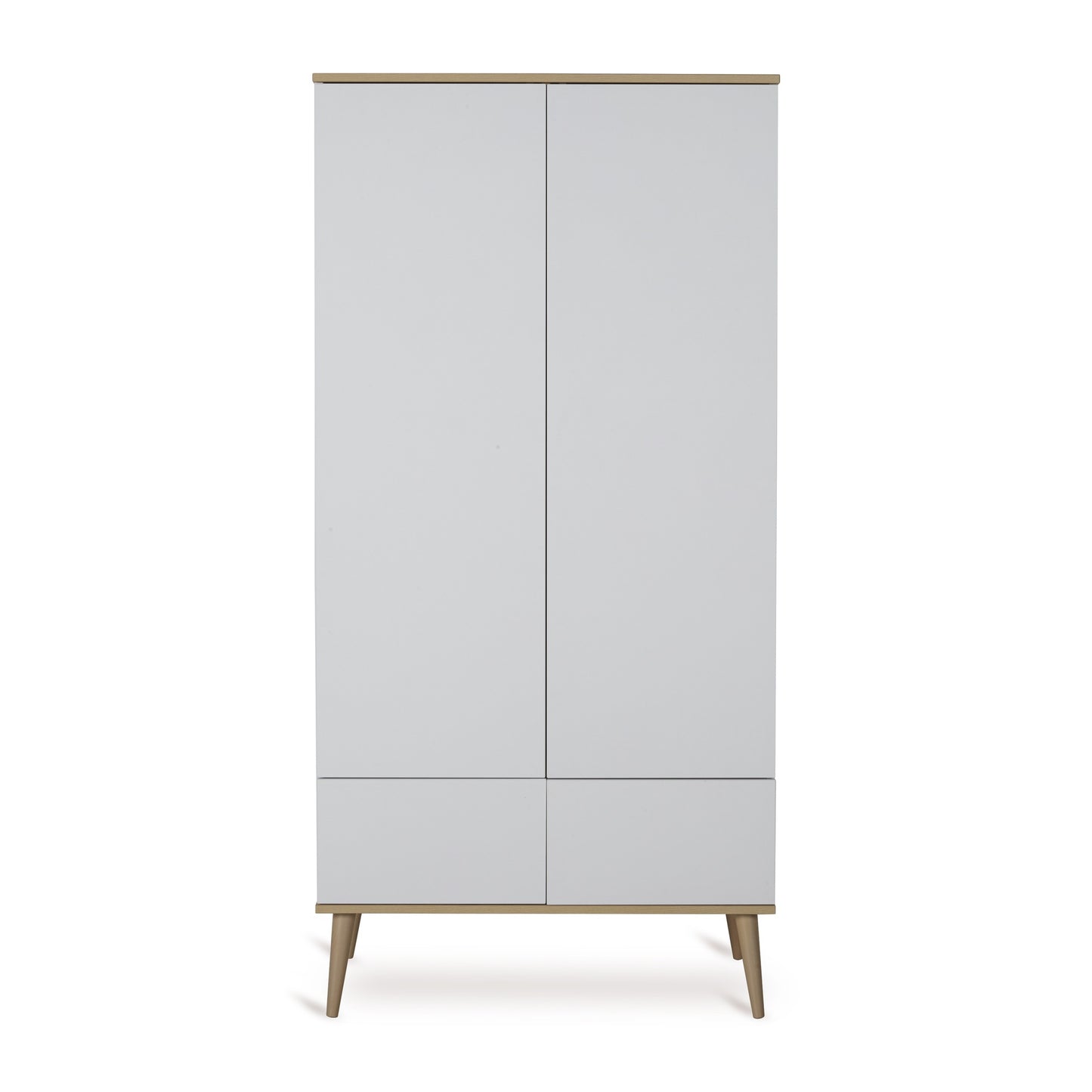 Quax 3-delige babykamer (bed L 120 x B 60 cm + commode + kast met 2 deuren) Flow White