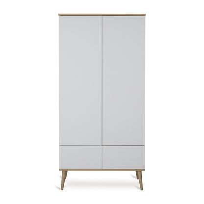 Quax 3-delige babykamer (bed L 120 x B 60 cm + commode + kast met 2 deuren) Flow White