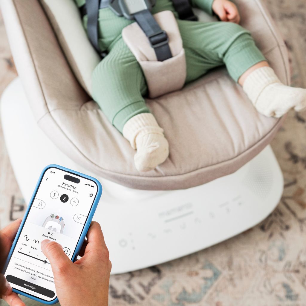 UPPAbaby Mamaroo Balancelle avec coussin réducteur Wells Taupe