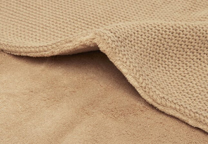 Jollein Deken voor wieg of park Basic knit Biscuit