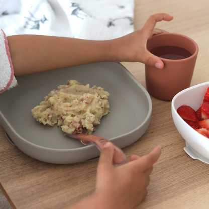 Béaba 4-delige eetset silicone Terracotta