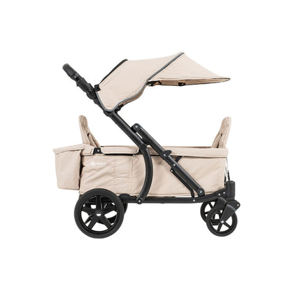 Pronto Stroller bolderkar sand beige + zonnesherm + tray + organizer + opberghoes