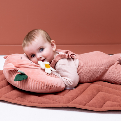 Trixie Baby Tummy time kussen Mrs. Cat roze