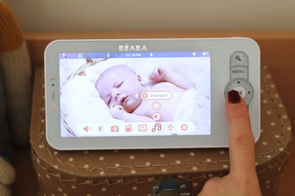 Béaba Babyphone avec caméra Zen Night Light blanc