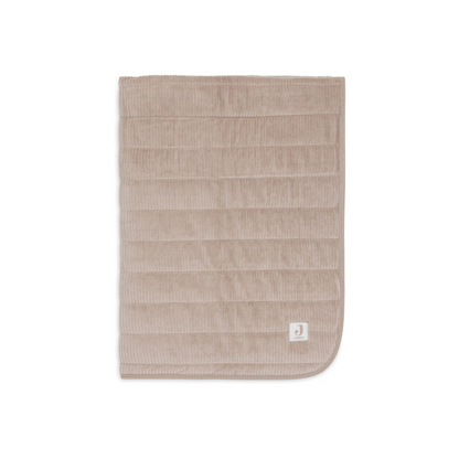 Jollein Deken voor wieg Velvet Rib Milky Coffee 75 x 100 cm