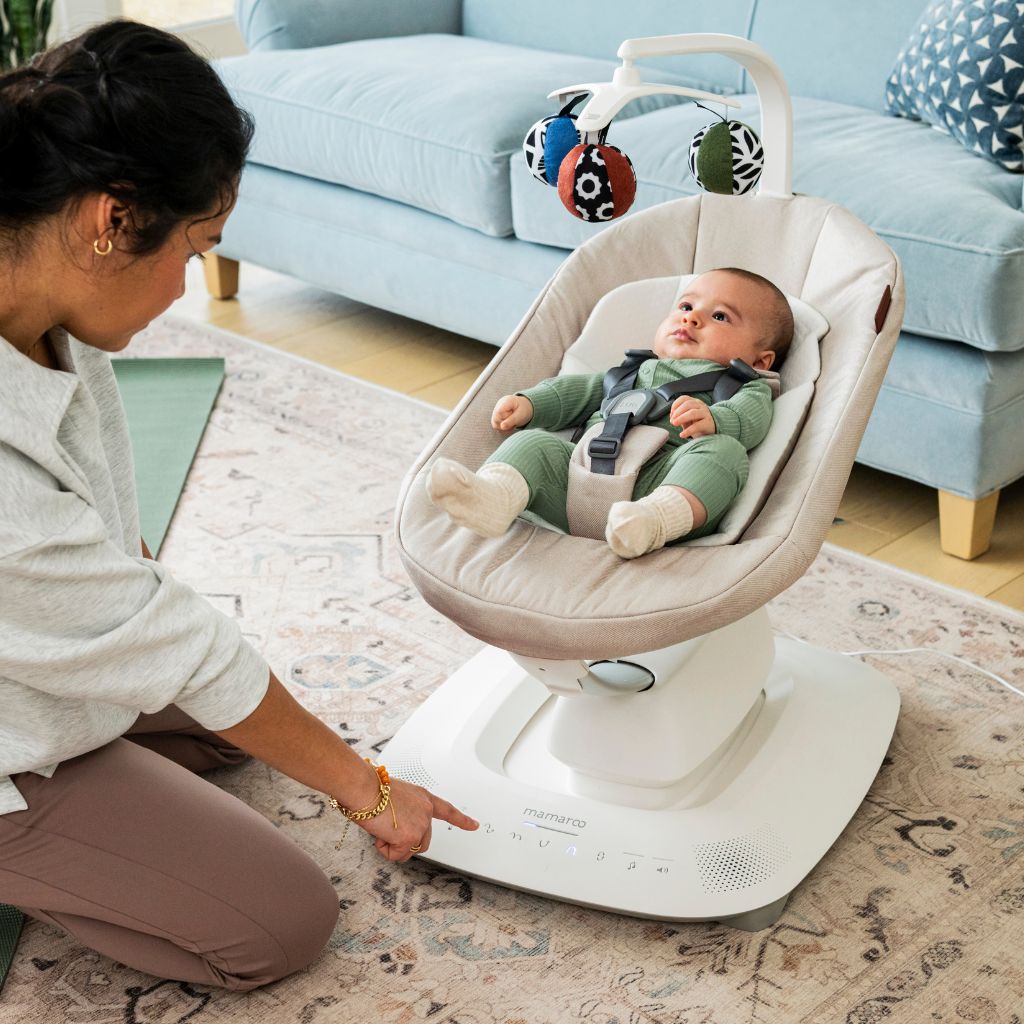 UPPAbaby Mamaroo Schommelstoel met inlegkussen Jake Charcoal