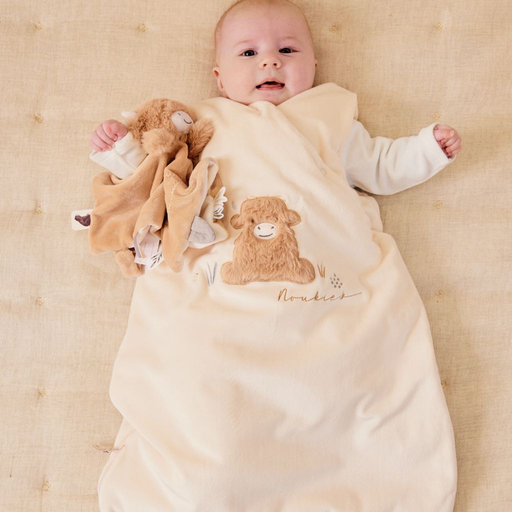 Noukie's Winterslaapzak Fluffy TOG 2,0-3,5 Ecru 70 cm