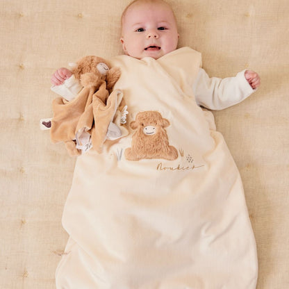 Noukie's Winterslaapzak Fluffy TOG 2,0-3,5 Ecru 70 cm