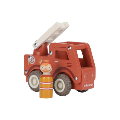 Little Dutch Houten Brandweerauto