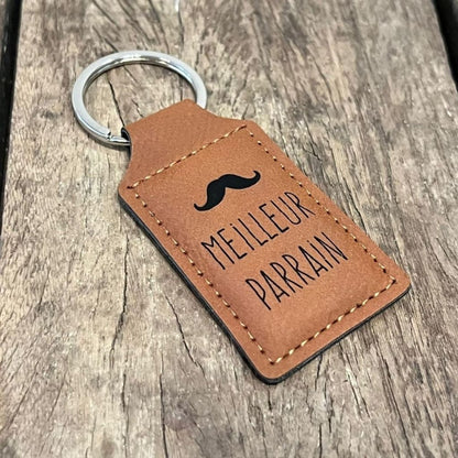 Dotti Sleutelhanger Leather Meilleur Parrain