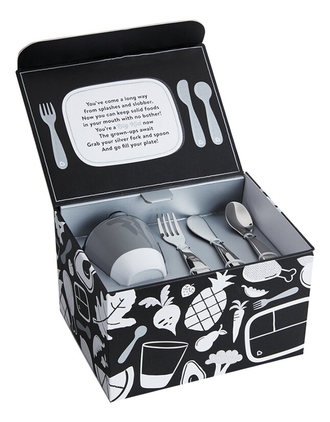 Munchkin Grow up Dining Eetset Black