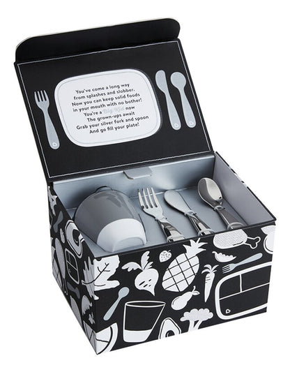 Munchkin Grow up Dining Eetset Black