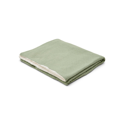 Little Dutch Couverture pour berceau tricot/polaire Pure Sage 70 x 100 cm