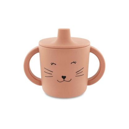 Trixie Gobelet à bec avec poignées Mrs. Cat Rosé