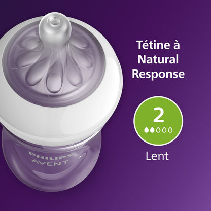 Philips AVENT Biberon Natural Response transparent 125 ml