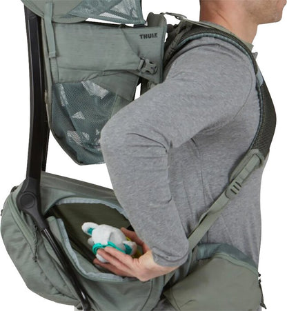 Thule Kinderdrager + regenhoes Sapling Agave/Blue