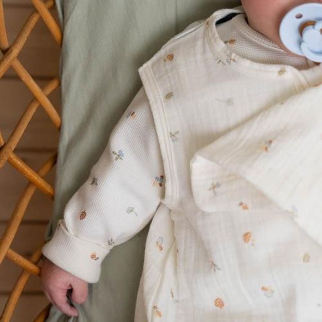 Little Dutch Sac de couchage d'été Forest Treasures TOG 0,5 White 70 cm