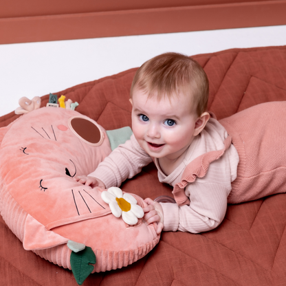 Trixie Baby Tummy time kussen Mrs. Cat roze