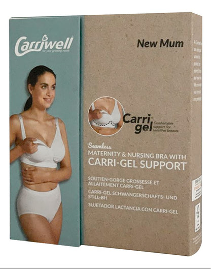 Carriwell Borstvoedingsbeha met gelbeugel zwart - maat XXL