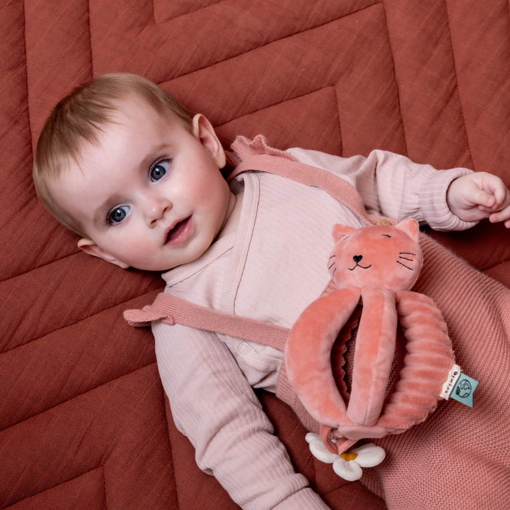 Trixie Baby Grijpbal Mrs. Cat roze
