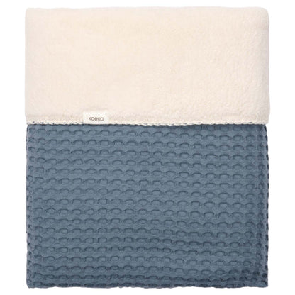 Koeka Deken voor wieg of park Amsterdam Bluestone katoen B 100 x L 75 cm