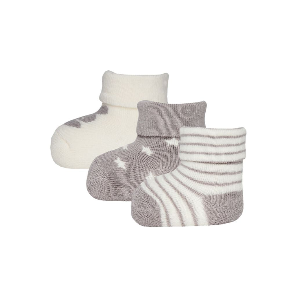Paire de chaussettes Newborn Hase Ewy gris taille unique - 3 pièces
