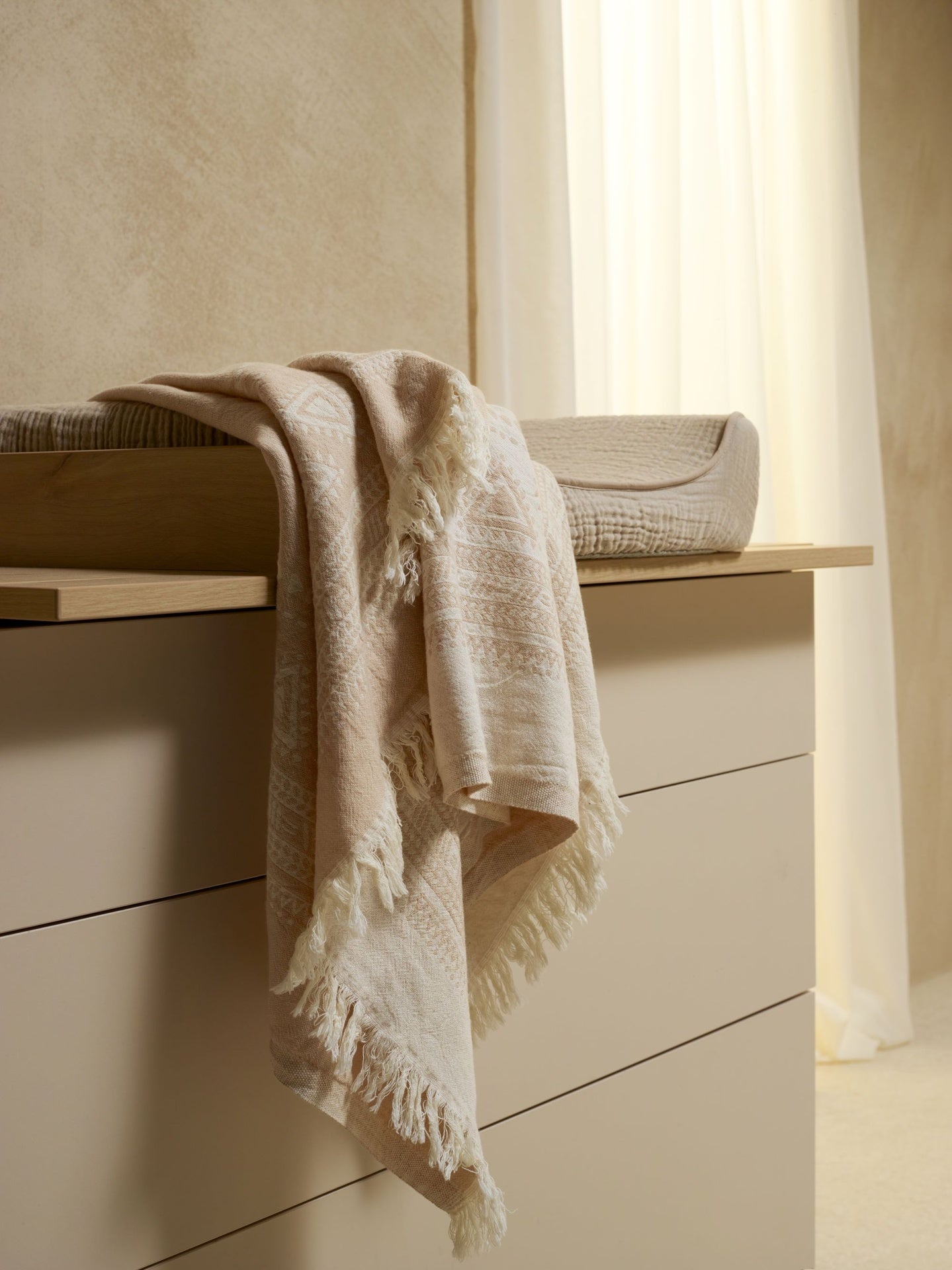 Quax 2-delige babykamer (meegroeibed L 140 x B 70 cm + commode) Flow Clay