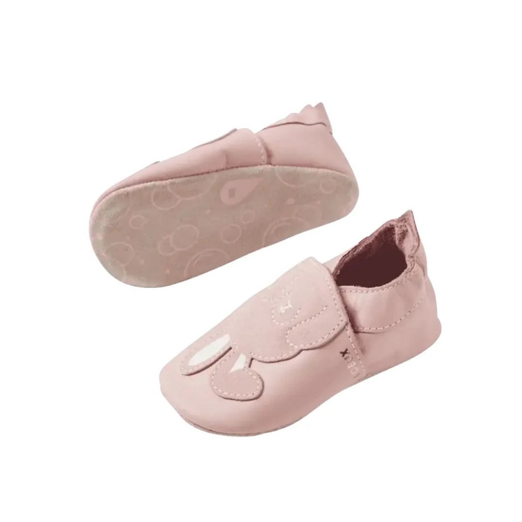 Bobux Schoentjes Soft Soles Peek A Boo Bunny Ballet Pink