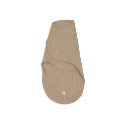 Jollein Couverture d'emmaillotage Wrapper Ajour TOG 0,5 Biscuit 55 cm