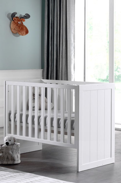 Jaxx Chambre de bébé 2 pièces (lit + commode) Erik blanc