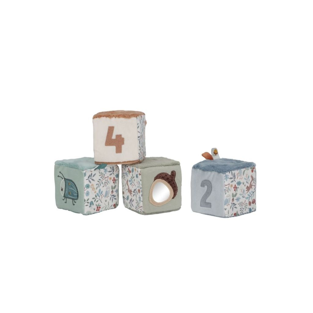 Little Dutch Blocs en tissu Forest Friends - 4 pièces