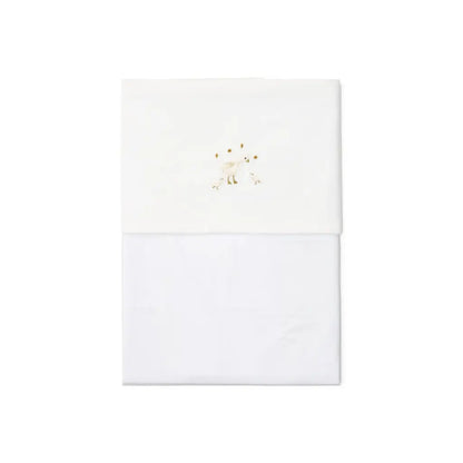 Little Dutch Laken voor bed geborduurd Little Goose wit 110 x 140 cm
