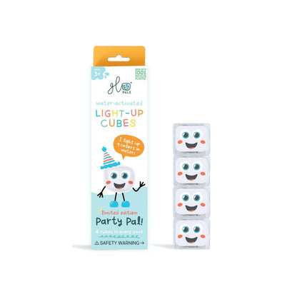 Glo Pals Badspeelgoed Light-Up Party Cubes - 4 stuks