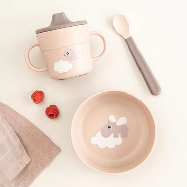 Done by Deer 3-delige eetset Happy Clouds Powder