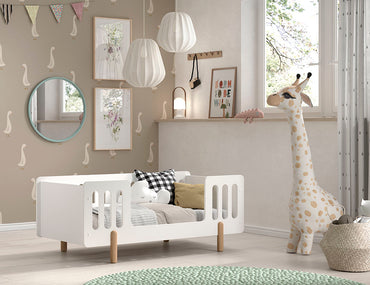 Jaxx Peuterbed Smile L 140 x B 70 cm wit