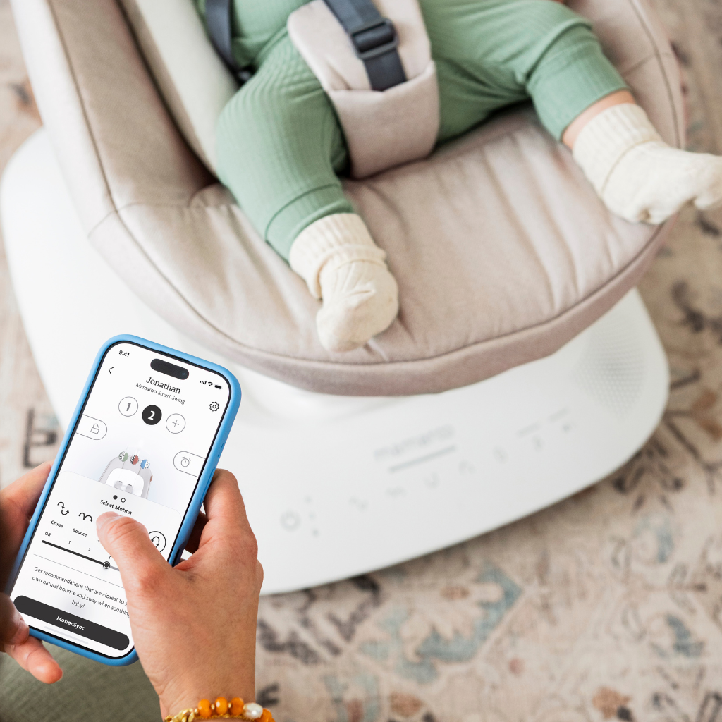 UPPAbaby Mamaroo Schommelstoel met inlegkussen Camila Dark Green