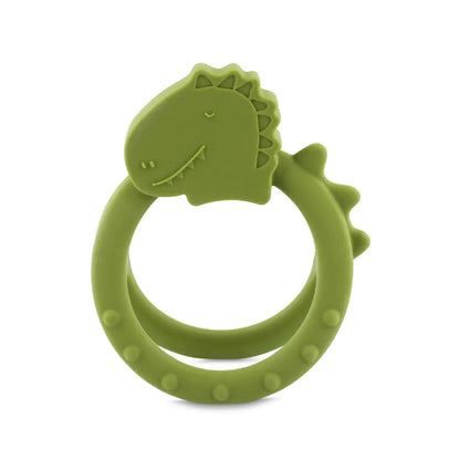 Trixie Baby Anneau de dentition sensoriel Mr. Dino vert