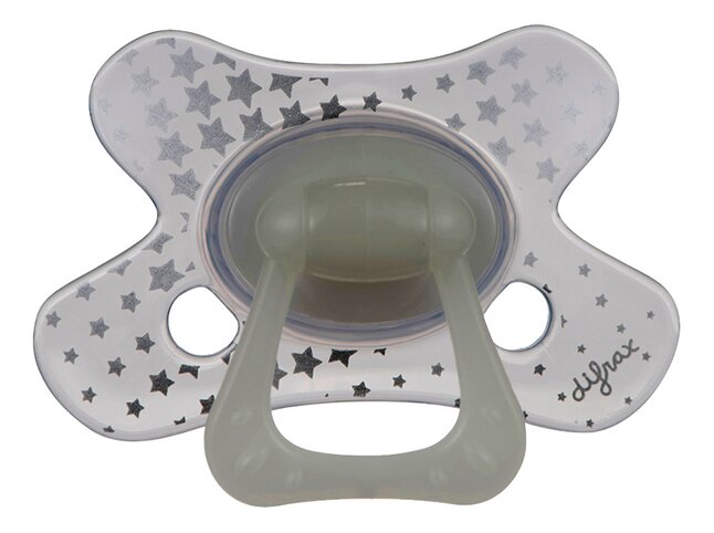 Difrax Sucette + 18 mois Natural Glow in the Dark