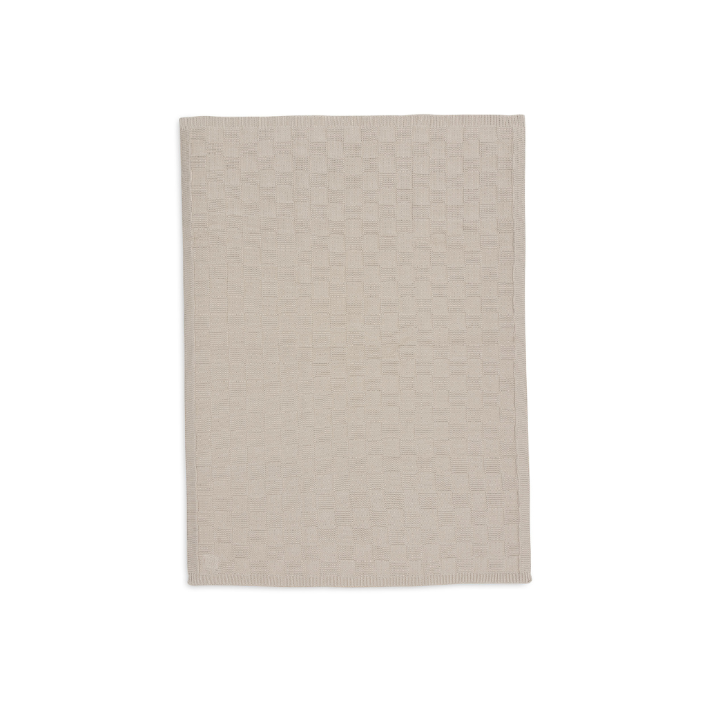 Jollein Deken voor wieg Box Knit Warm Sand 100 x 150 cm