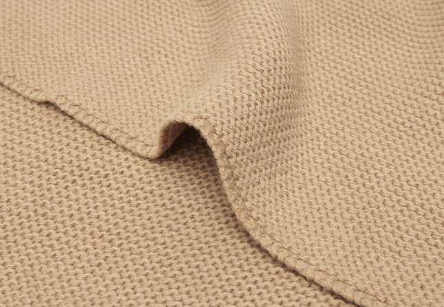 Jollein Couverture pour berceau ou parc Basic Knit Biscuit