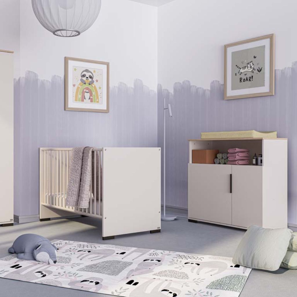 Yuny Commode avec rallonge Suzie Off-White