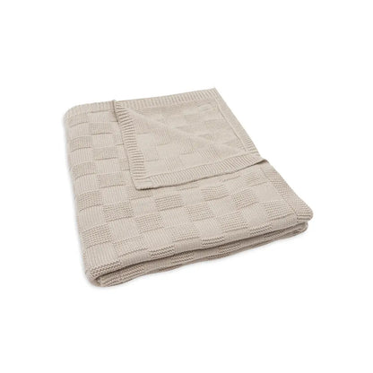 Jollein Deken voor wieg Box Knit Warm Sand 100 x 150 cm