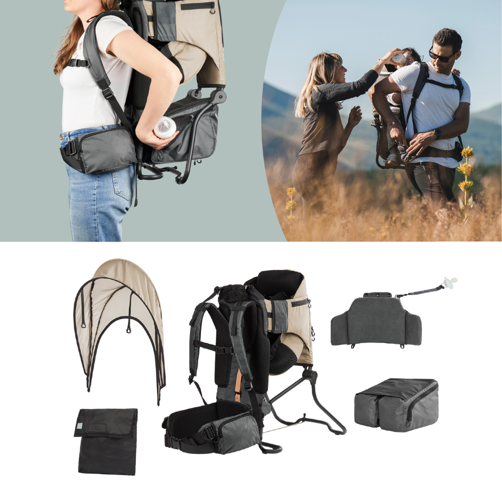 Babymoov Rugdrager Moov & Hike Dune + regenhoes