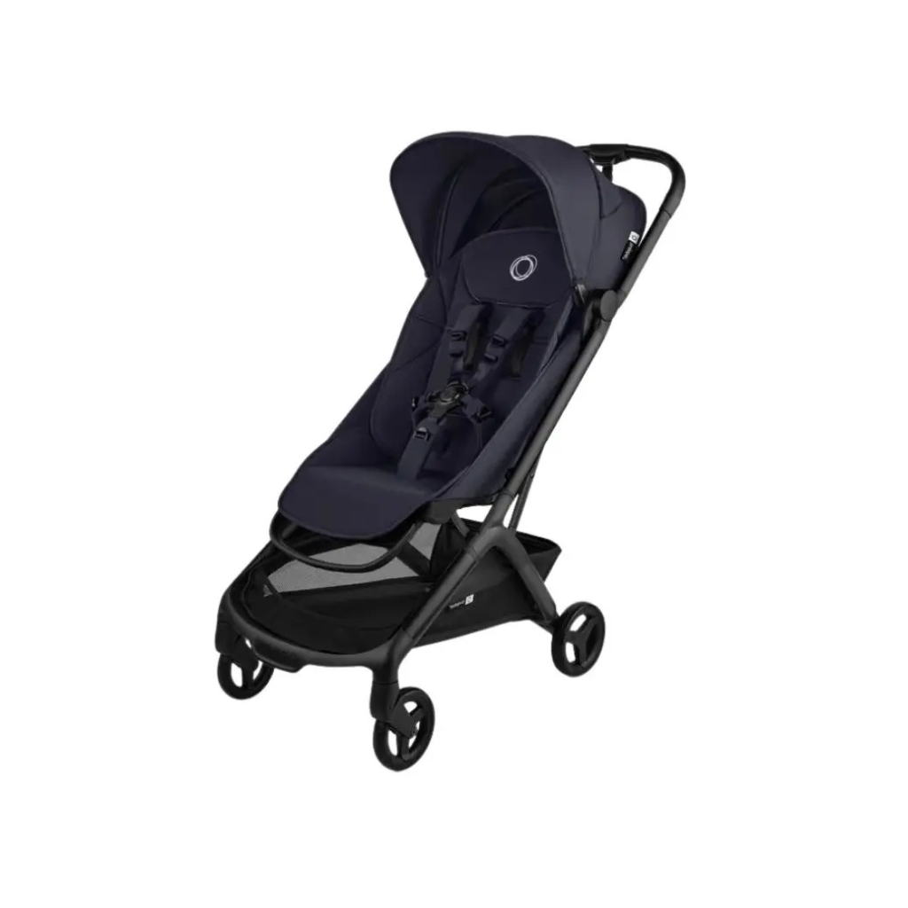 Bugaboo Kinderwagen Butterfly 2 complete Black/Deep indigo + bumper bar + regenhoes