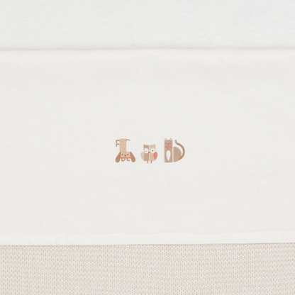 Jollein Drap pour lit Animal Friends 120 x 150 cm